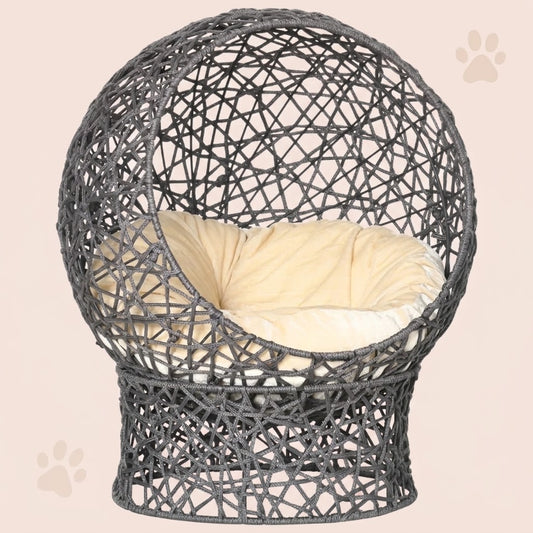 Modern 2 Piece Cat Igloo & Lounger – 50 x 50 x 60 cm