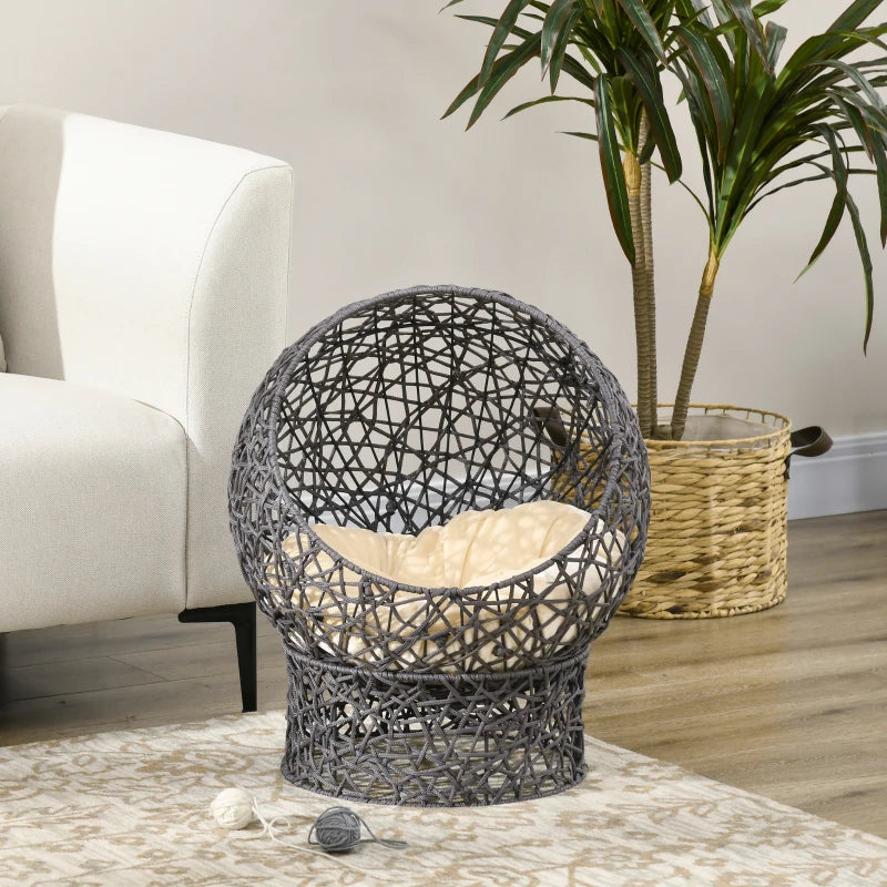 Modern 2 Piece Cat Igloo & Lounger – 50 x 50 x 60 cm