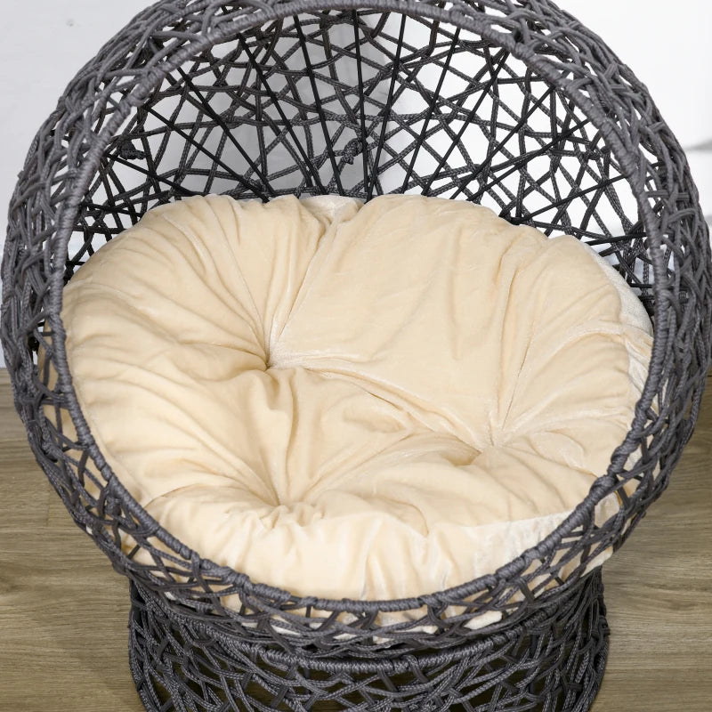 Modern 2 Piece Cat Igloo & Lounger – 50 x 50 x 60 cm