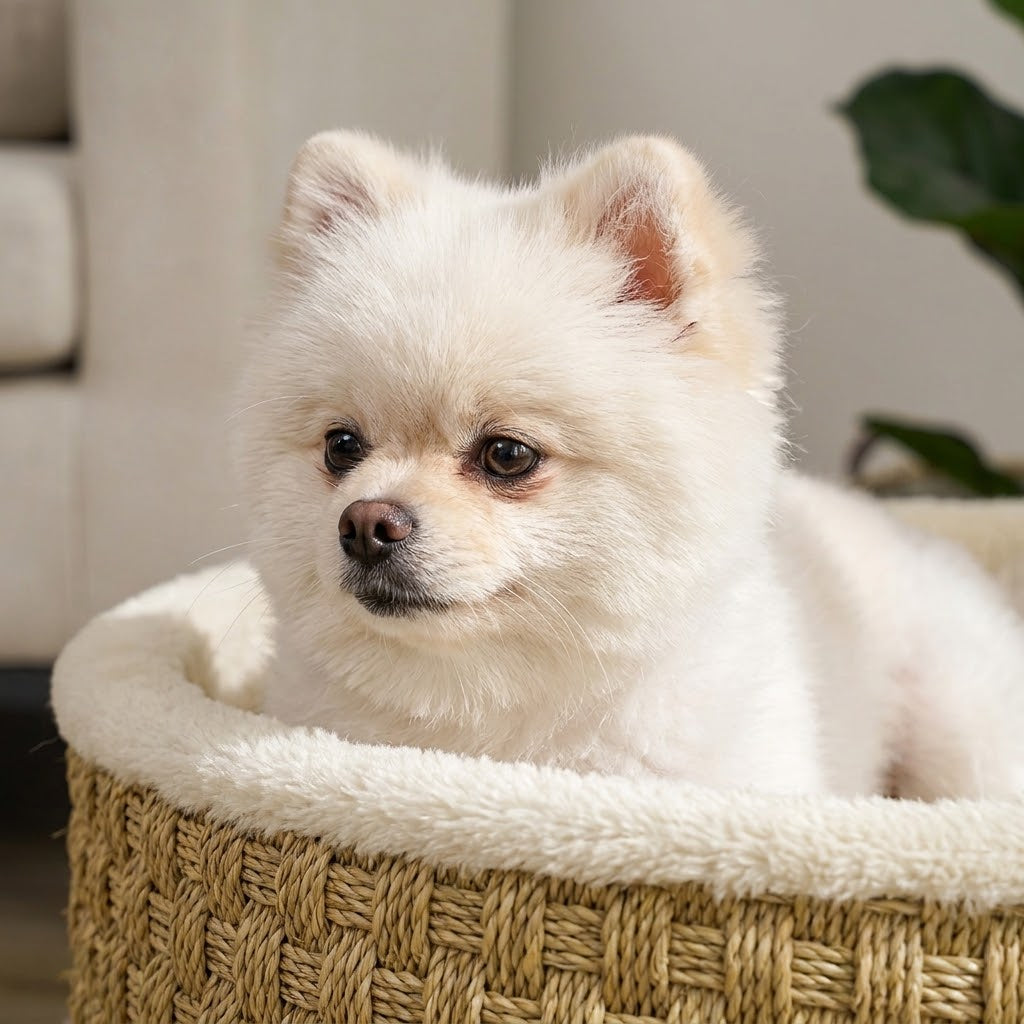 Elevated Woven Pet Lounge for Cats & Small Dogs