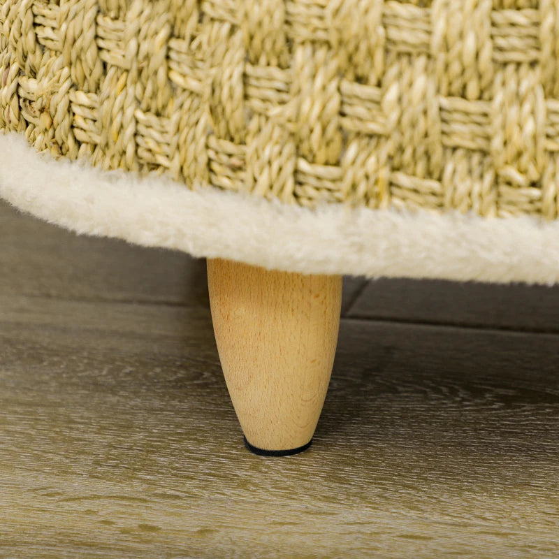 Elevated Woven Pet Lounge for Cats & Small Dogs